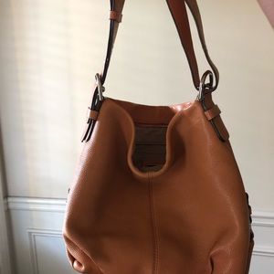 Coach duffle pebble leather bag